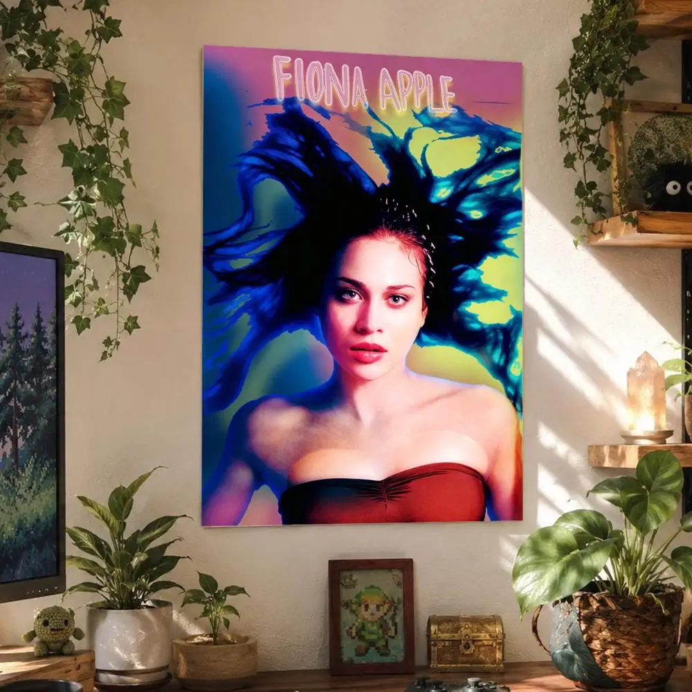 Music Popular Action TV Fiona Apple Poster Wall Art Poster Waterproof PP Print Peel And Stick Removable Self Adhesive Home Decor