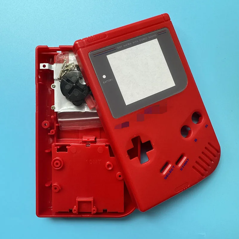 1 مجموعة كاملة مجموعة الإسكان شل غطاء إصلاح أجزاء ل Gameboy الكلاسيكية لعبة وحدة التحكم ل GB DMG-01 مع أزرار