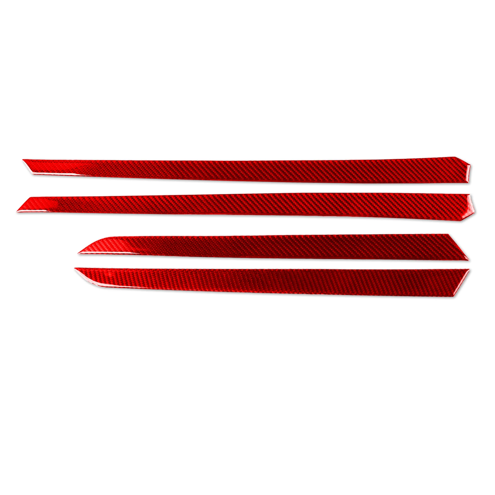For Lexus ES200/250/260/300h/350/200 2018–2025Interior Door Panel Trim Set Real Soft Carbon Fiber Interior Accessories Stickers
