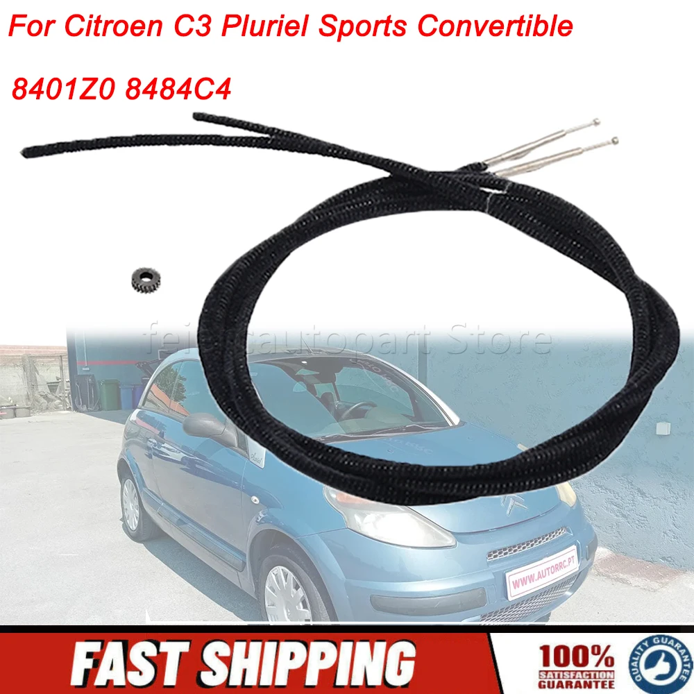 

Sunroof Repair Kit Car Accessories For Citroen C3 Pluriel Sports Convertible 8484C4 Sunroof Cable Gear Kit 8401Z0