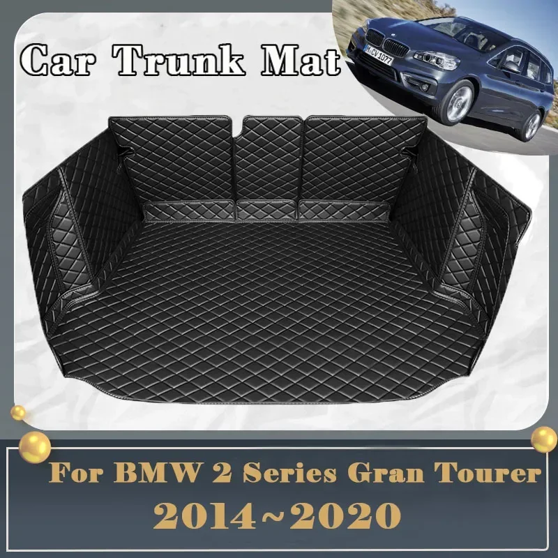 Car Trunk Mat For BMW 2 Series Gran Tourer F46 2015~2020 5seat Dirt-resistant Fully Trunk Mat Rear Cargo Tray Car Accessories