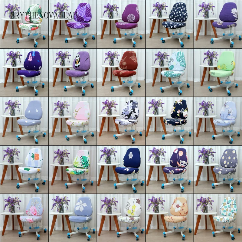 Children's Study Chair Cover Elastic Student Lift Chair Cushion Cover Backrest Writing Office Computer Seat Case