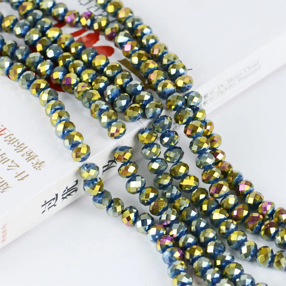 Bracelet Finding DIY Round 3/4mm Loose Glass Beads Spacer Beads Crystal Beads Jewelry Making