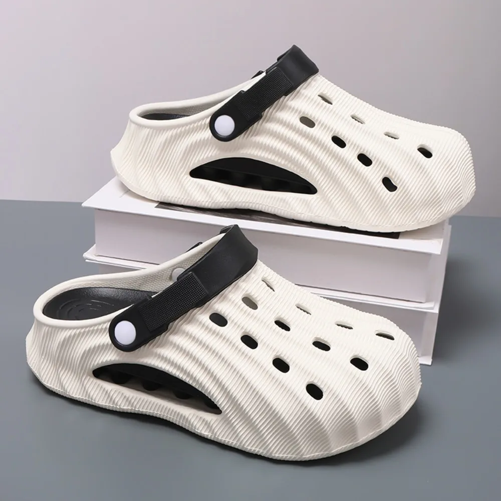 

2026 Men's Summer Home and Outdoor Dual-Use Thick-Soled Non-Slip Closed-Toe Slippers, Sports Beach Sandals and Slippers