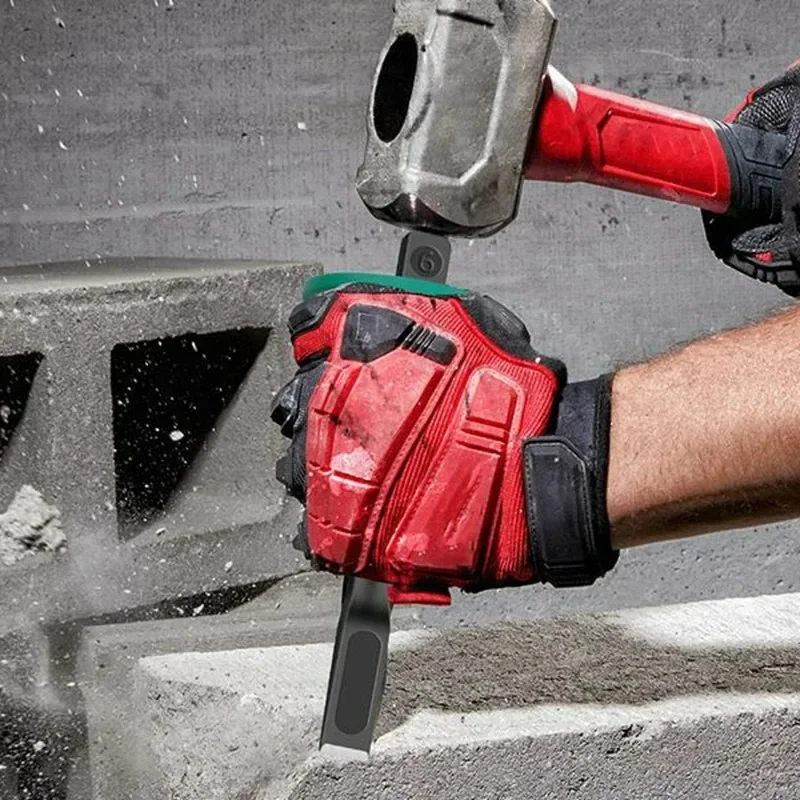 평평한 끌 콘크리트 도구 6/8인치 끌 머리 시멘트 돌 분리기 크롬 바나듐 강철 석공 끌 평평한 삽 나무 절단기