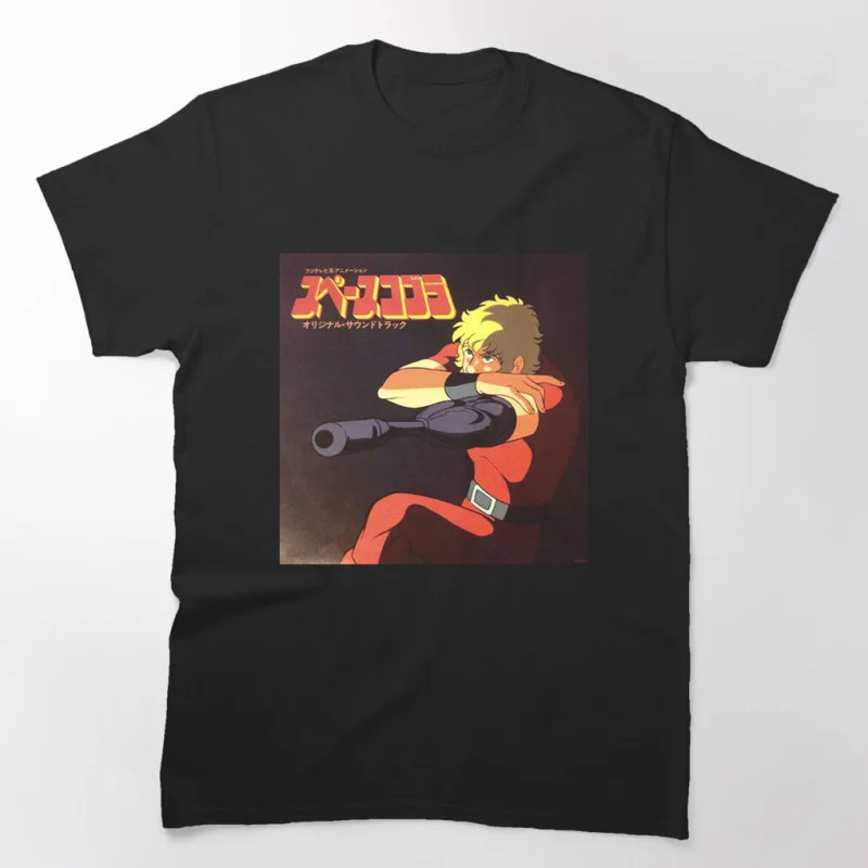 

0731 The Space Adventure Cobra Anime gift t shirt 100% cotton printed Graphic tee Y2K clothes Cartoon Sweatshirt All size Tops