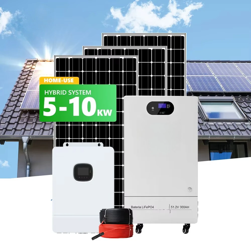BR SOLAR High Efficiency 5kWh LFP Battery Energy Storage 48V Pure Sine Wave 5kw Hybrid Solar System for Home Backup Power