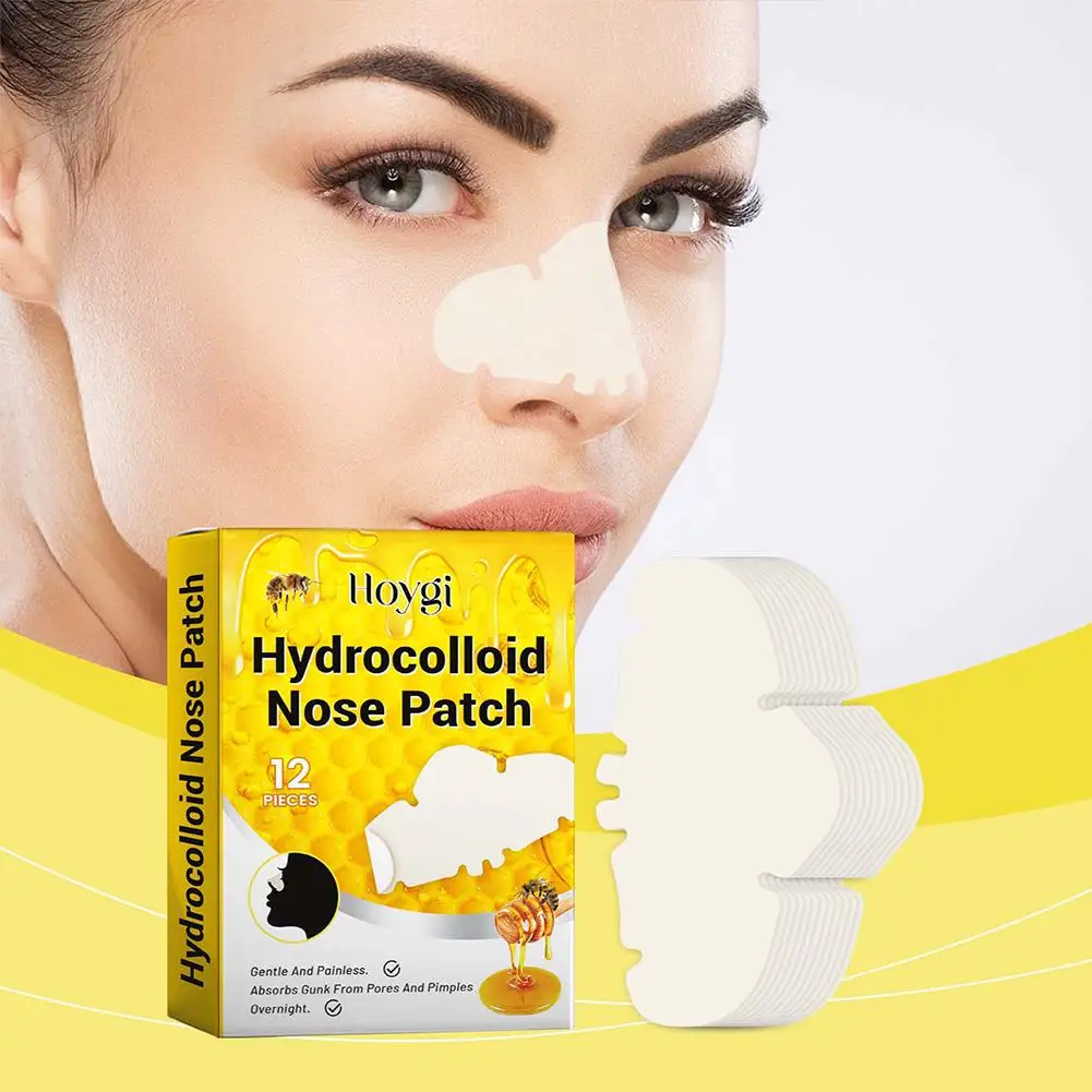 1box Nose Patch Hydrocolloid Skin Beauty Zits Oil Control Black Sleeping Overnight Pad Head Pimple N3S0