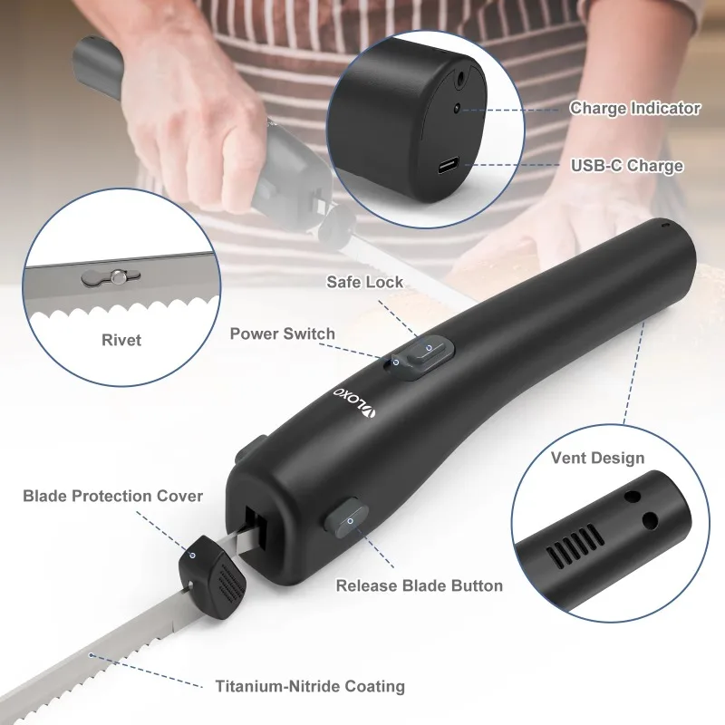 التكتيكية صلابة عالية سكين السمك اللون بقاء متعددة الوظائف سكين العظام في الهواء الطلق اللاسلكي سكين قرن السمك الكهربائية #3