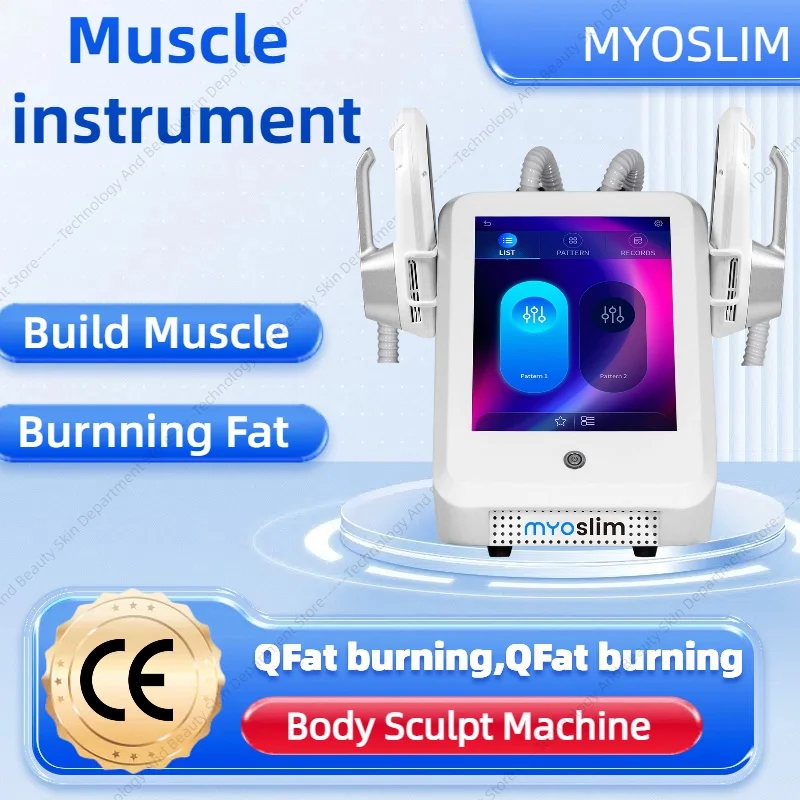 

myoslim Body Slimming Sculpting in Sculpt Machine 200HZ Weight Lose Electromagnetic Muscle Fat Removal with 4 Handle