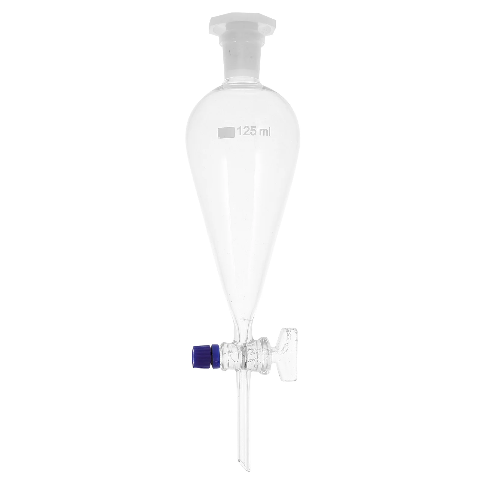 

125 Ml Pear Shaped Leak Funnel Borosilicate Glass Separatory PTFE Beaker Chemistry Distiller Separation High Pear-Shaped