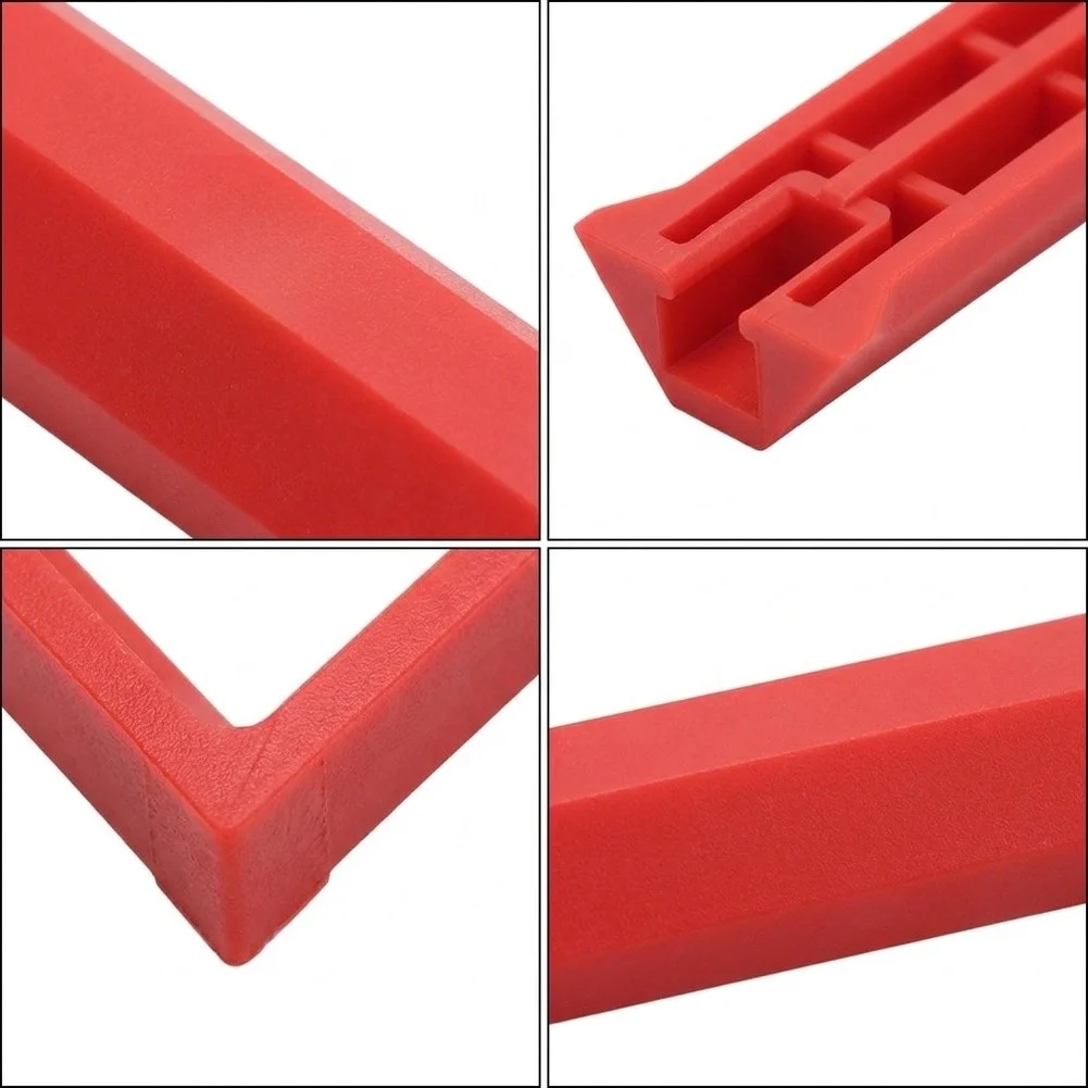 Red silicone sleeve for woodworking track clamps soft rubber cover fits For ratchet clamps set of eight Red silicone