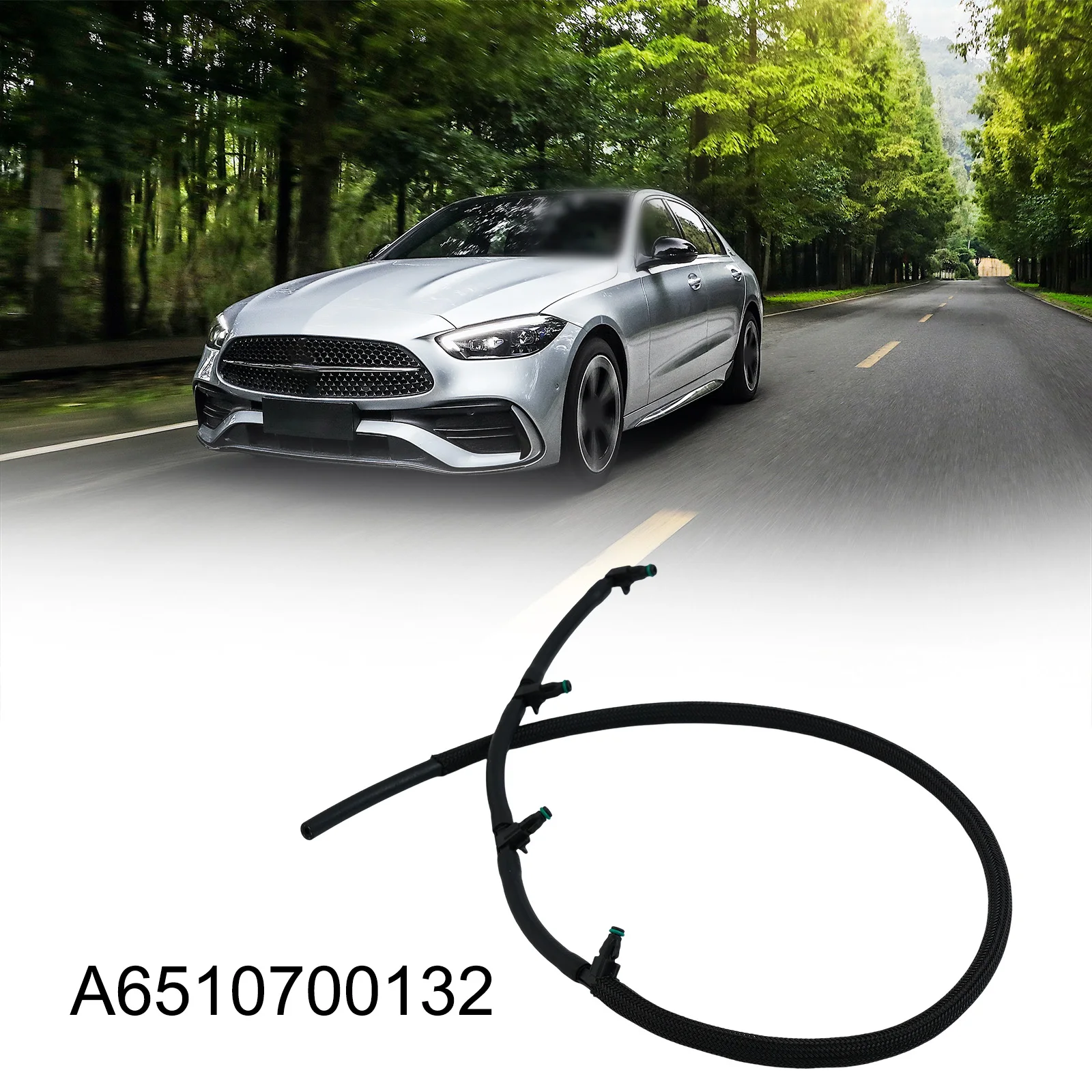 A6510700132 Return Pipe Fuel Injector Fuel Pipe Leak Overflow Fuel Return Line Fuel Return Hose For Mercedes W204 OM651 2.2cdi