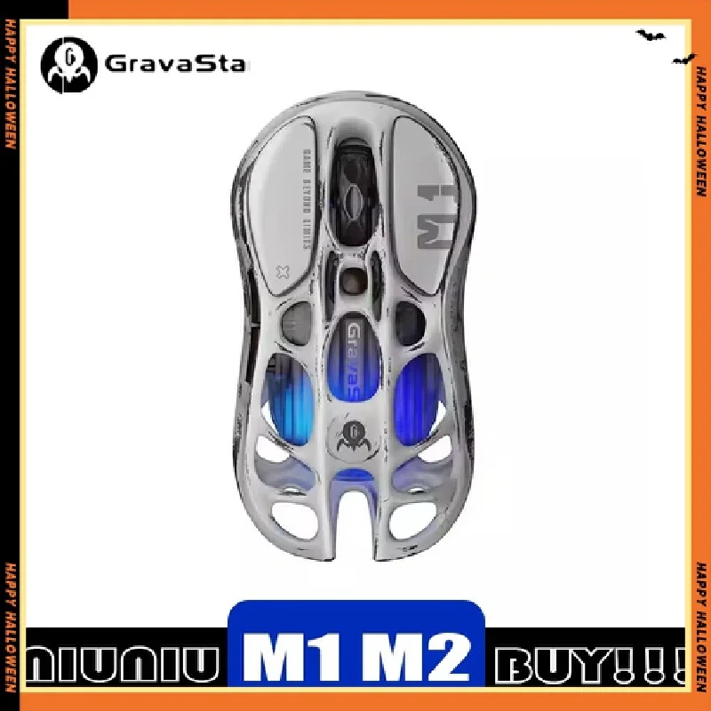 

Gravastar M1 M2 Mouse Magnesium Alloy Paw3395 Tri Mode Wireless Gaming Bluetooth Wireless Mouse E-Sports Mice Pc Gamer Accessory