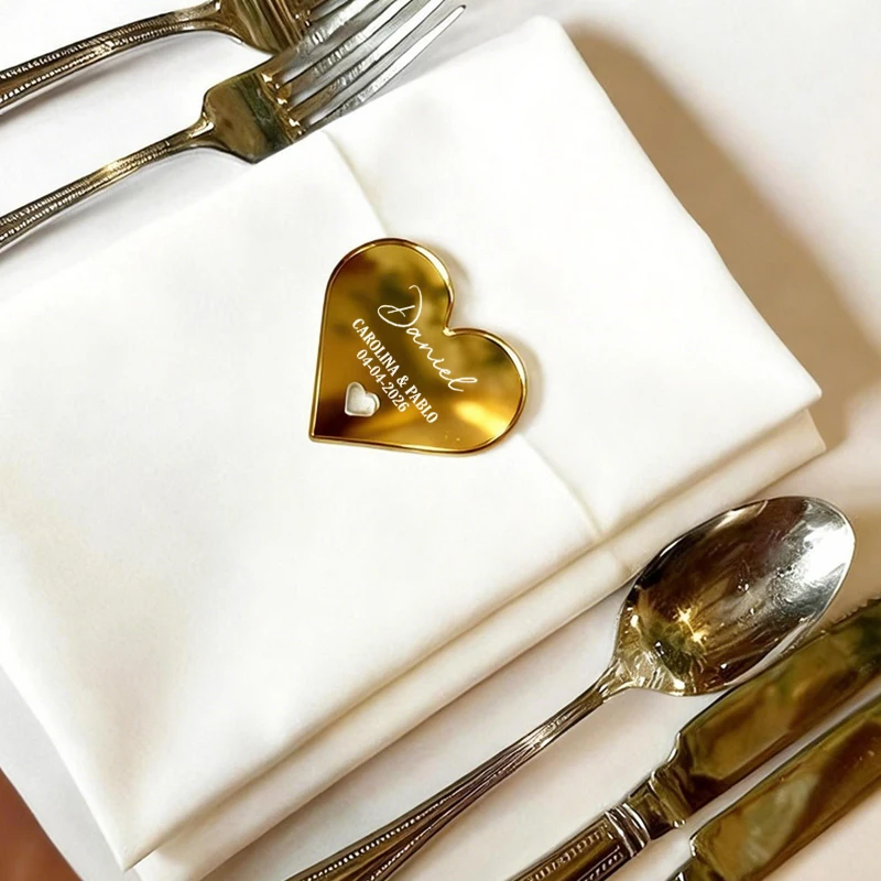 

10/50/100PCS Personalized Acrylic Place Cards Wedding Name Brands for Guest, Custom Acrylic Name Tags Wedding Table Decoration