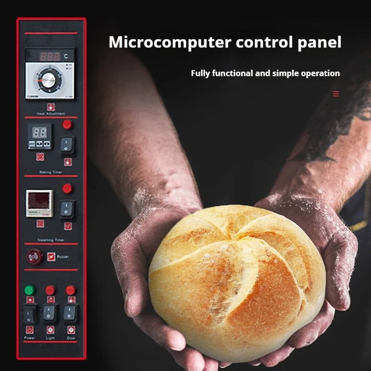 Oven Roti Prancis Baru yang Dikustomisasi dengan Semprotan Uap dan Siklus Udara Panas untuk Pabrik Roti