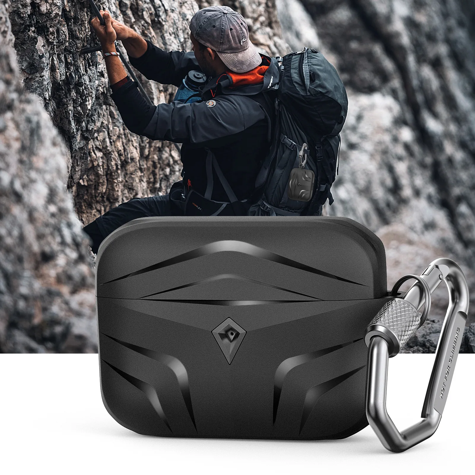Armor Tough Case Para AirPods Pro 2 capa protetora Forte proteção fone de ouvido Acessórios Split armor Para AirPods Pro 2 Pro caso