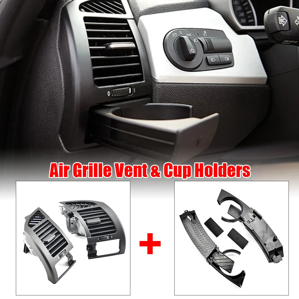 2PCS Front Dashboard Air Vent Side Water Cup Drink Bracket Holder Dash For BMW Z4 E85 E86 2002-2008 51457070323