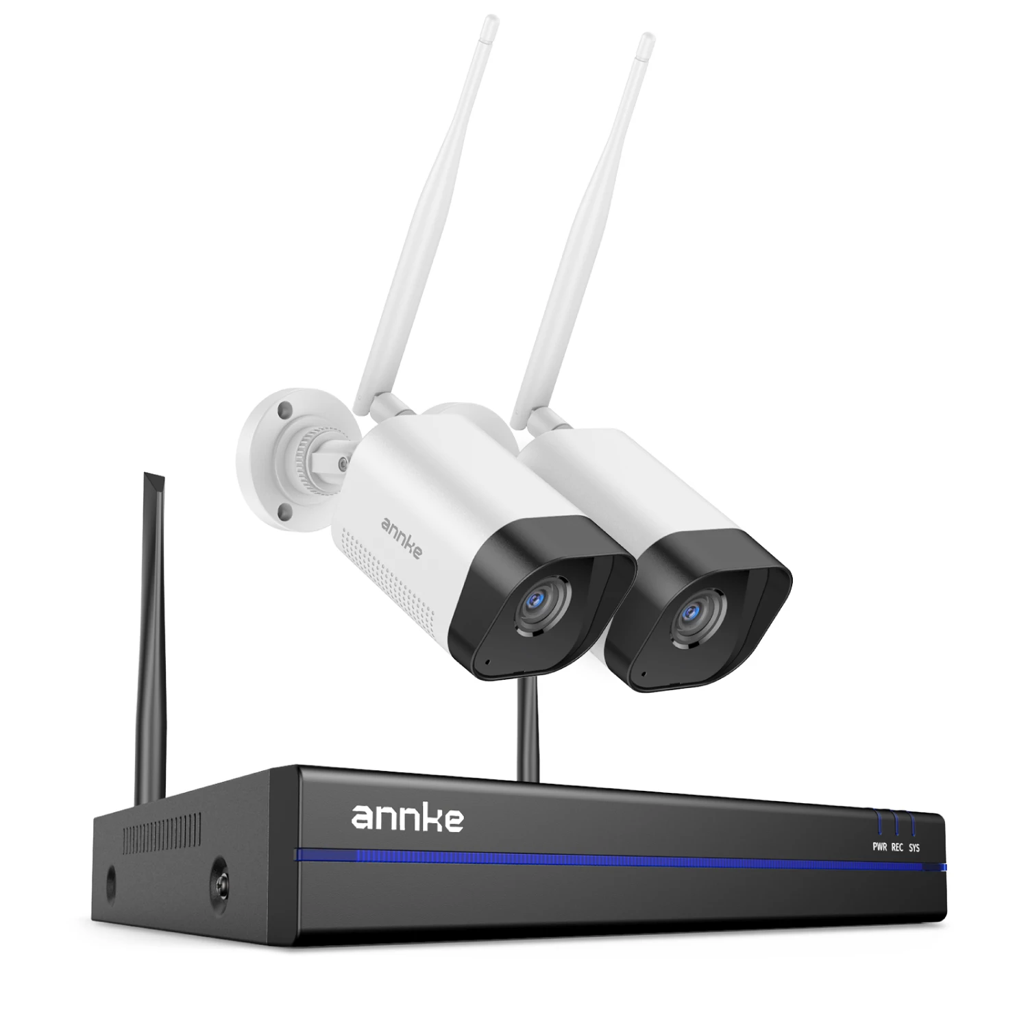 Annke 8MP Drahtloses CCTV-System 16CH NVR Videoüberwachungsset Zwei-Wege-Audio 4K POE-Kamera 2/4/6/8 Stück WiFi-Sicherheitskameras