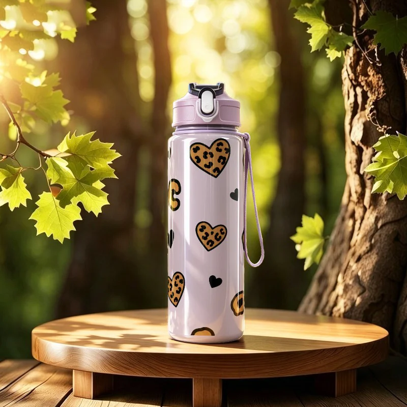 750ml Custom Name Personalized Leakproof Sports Water Bottle for School Gym Hiking Trip Birthday Gift for Friends Family Teacher