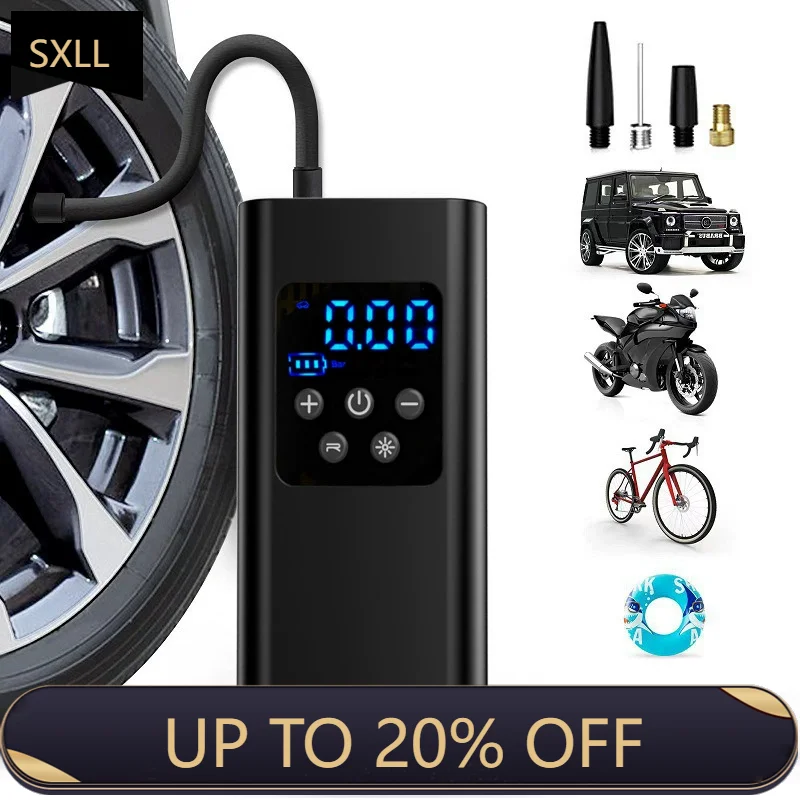 

SXLL Portable Air Compressor Rapid Air Pump for Automobile Tires Tire Inflator Precision Pressure Air Pump for Motorcycle Ball