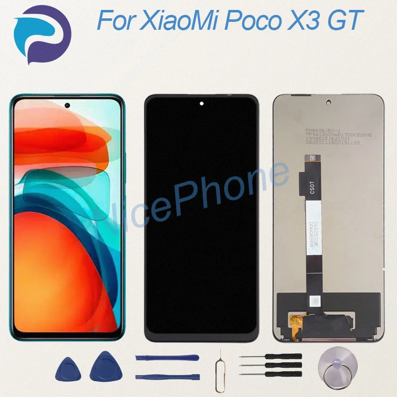 New And Tested For XiaoMi Poco X3 GT LCD Display Screen Touch Panel Digitizer 21061110AG Poco X3 GT Screen Display