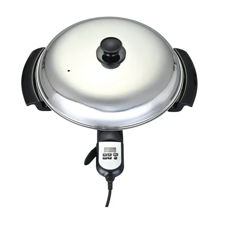 40cm Electric Crepe Maker 1800W Digital Display Temperature Control Non Stick Pancake Machine for Home Kitchen Hotel