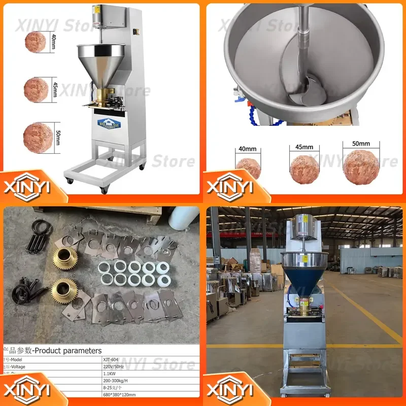 for Commercial Fish Ball Machine Stuffed Meat Ball Maker Stainless Steel Meatball Making Machine Chicken Beef Ball Forming
