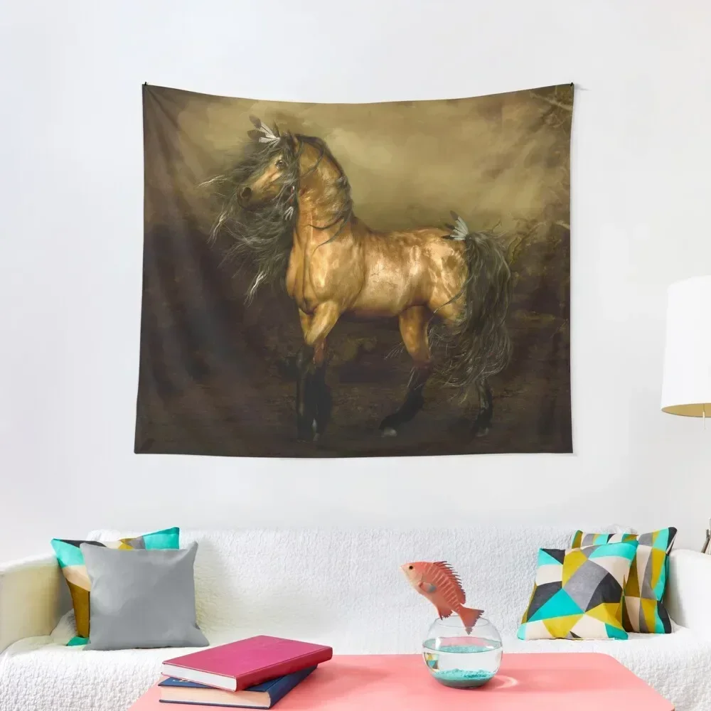 

Shikoba - Choctaw Native American Horse Tapestry Home And Comfort Decor Room Decor Aesthetic Tapestry