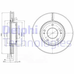 Store code: BG3861C for brake disc ON IX20 10 I30 07 / CEED 07 SOUL 14 VENGA 09 SOUL 14 VENGA 09 SOUL 14 VENGA 280mm