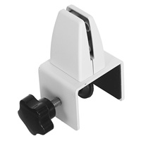 Aluminum Alloy Screen Clip Adjustable Desk Movable Clamp for Glass Wood Panels Sturdy Base Office Partition Fastener Clips