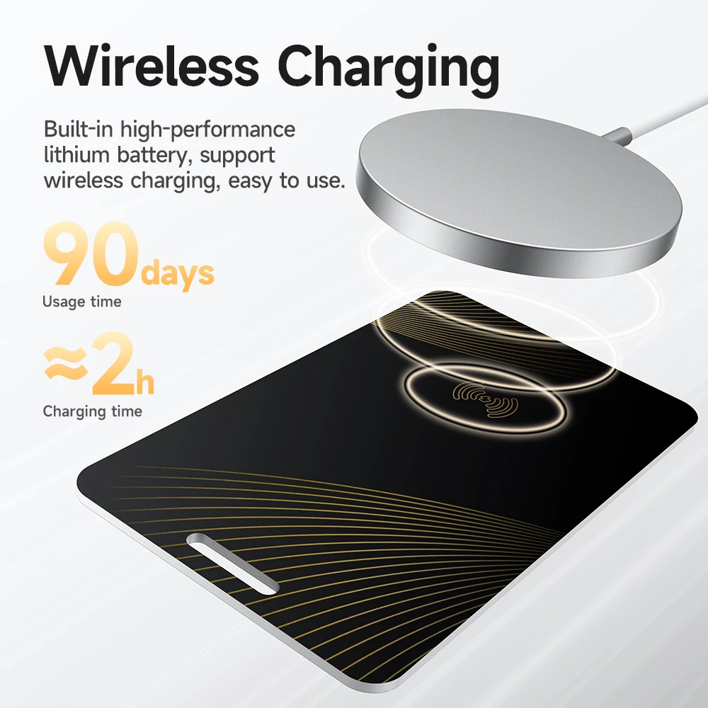 Imagem -05 - Wireless Charging Phone Finder Smart Tag Carteira Cartão Localização Gps Tracking Device Apple Find my Anti-lost Carteira Hoco-e92