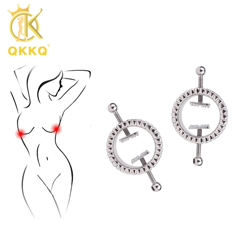 

QKKQ Stainless Steel BDSM Toys Nipple Clamps Nipple Stimulators Couples Tease Sex Toys For Girls 18+ Sexy Shop Products