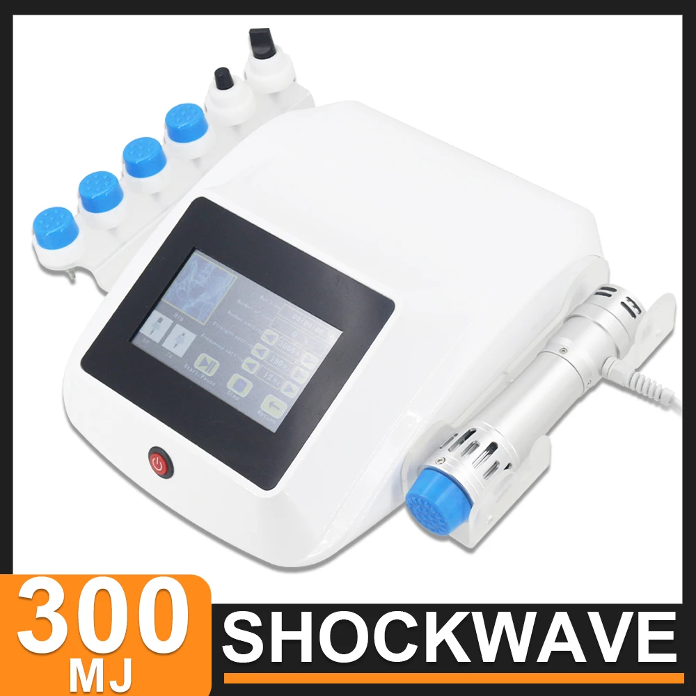 300MJ Shock Wave Therapy Machine ED Treatment Tennis Elbow Pain Relife Body Massage Shockwave Physical Equipment Health Care