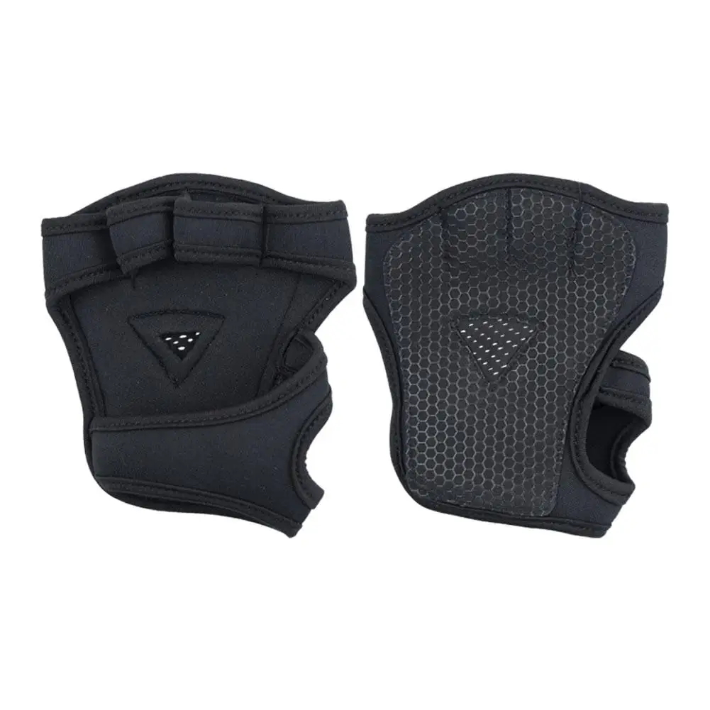 Frauen Hand Handgelenk Handflächen schutz Handschuhe Fitness studio Fitness schwere Handschuhe Handschuhe halb rutsch feste Handgelenk Finger Gewichtheben Sport Unterstützung