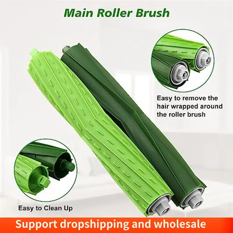 Spazzole in gomma multisuperficie AA86 per Irobot Roomba I3 I3+ I4 I6 I6+ I7 I7+ I8 I8+/Plus E5 E6 E7 J7 I,E &J Series Aspirapolvere