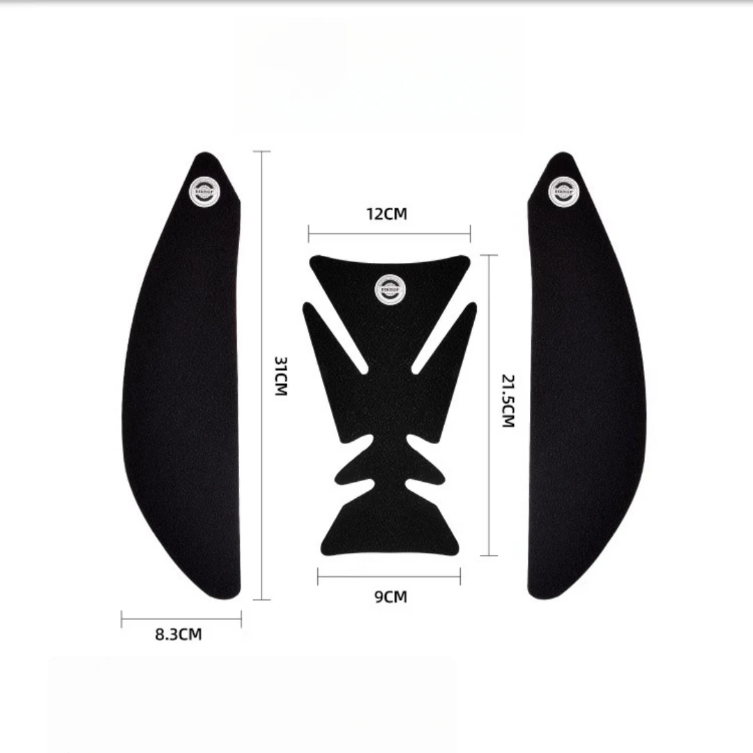 for Honda CBR600RR 2007-2012 body sticker, non-slip wear-resistant fishbone sticker black motorcycle fuel tank sticker