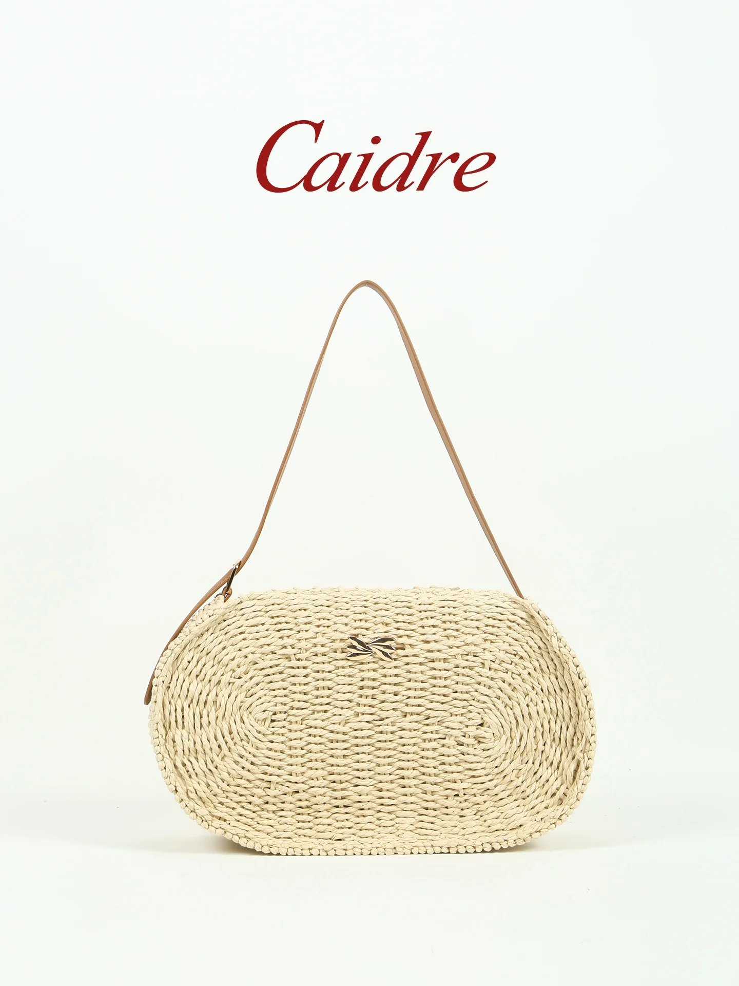 

CAIDRE Spring Summer Laffey Straw Woven Bag 2026 New Holiday Bamboo Basket Handbag Office Small Carryall Soft Handle Underarm...