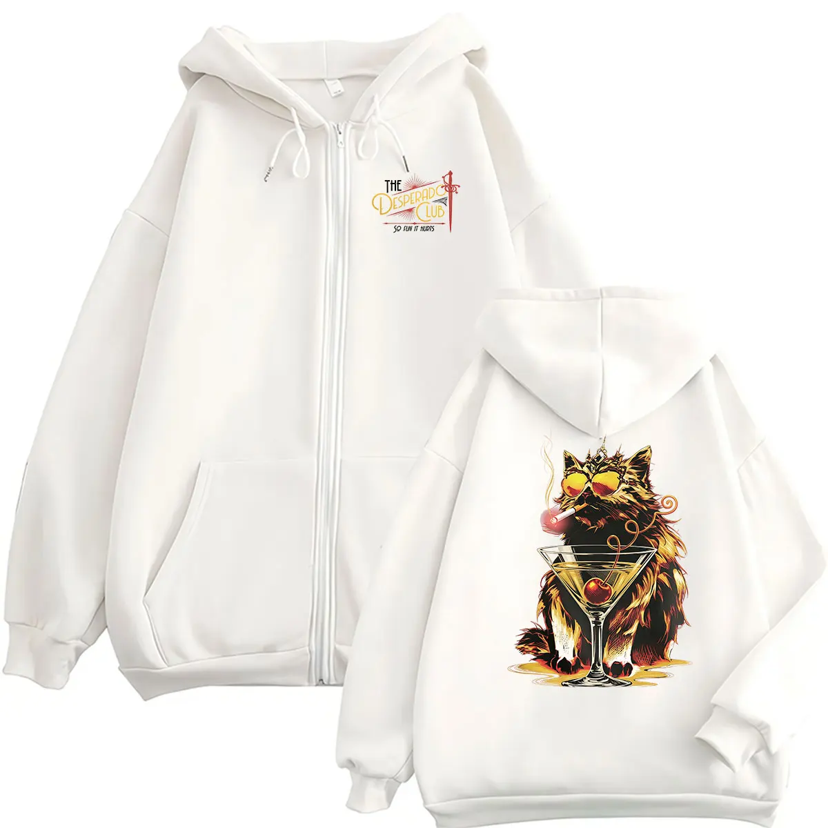2026 Game Dungeon Crawler Carl Zipper Hoodie Mama Needs A Night Off Humor Princess Donut Funny Cat Coats Sweatshirt Men Women's