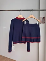 Autumn and Winter Korean Edition New Knitted Set Sweet College Style Knitted Sweater+pleated Skirt Fashion Two piece Set - Image 5