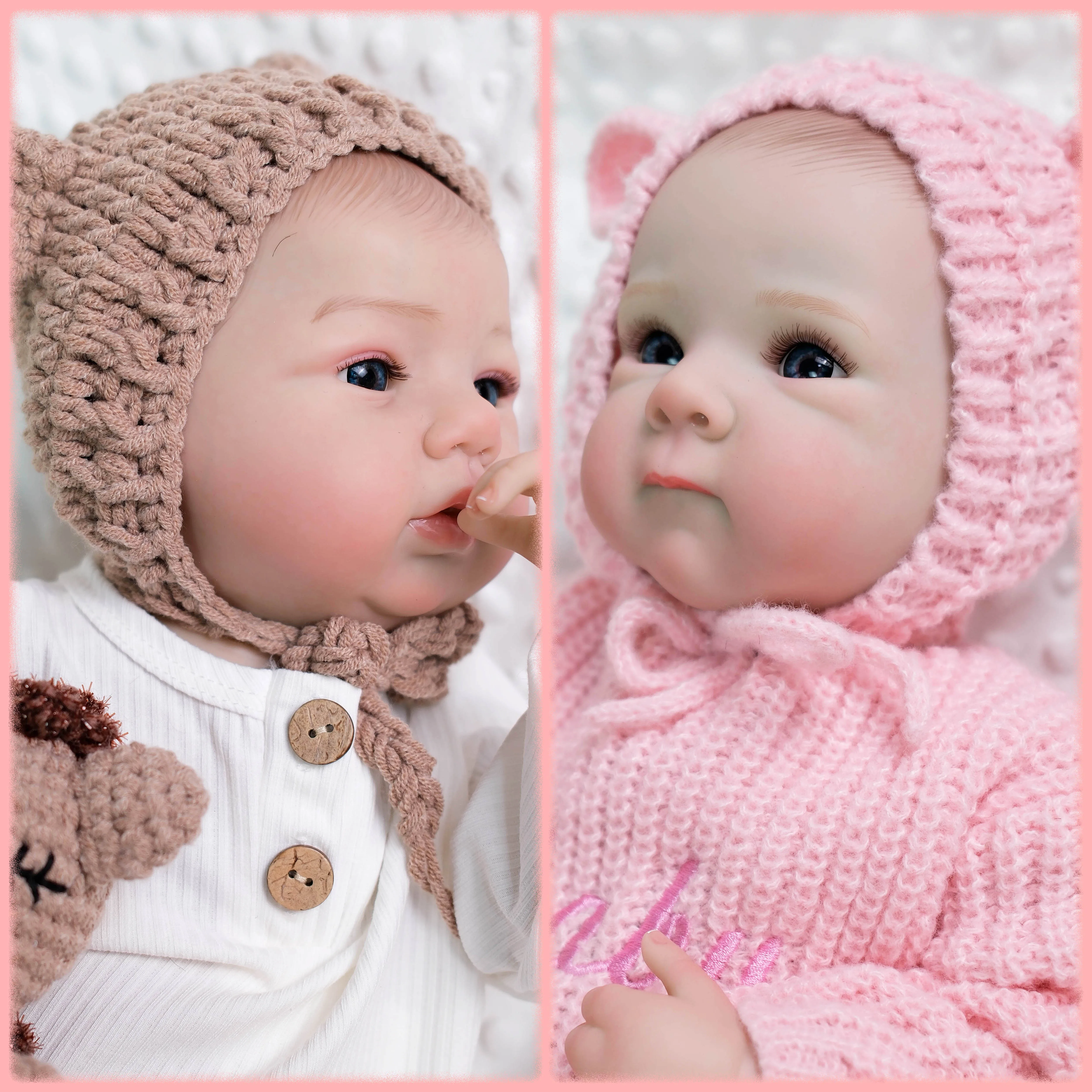 19‘’ Abigail/Bettie Reborn Baby Doll Soft Full Vinyl Girl Body Lifelike Multiple Layers Painting 3D Skin with Visible Veins