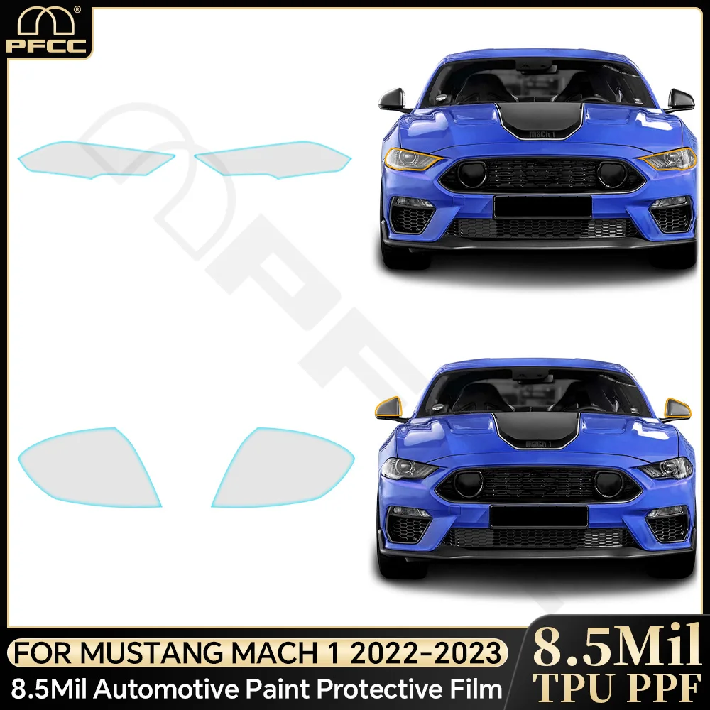 

Car Paint Protection Film Pre Cut PPF TPU Transparent Kit Clear for Ford Mustang Mach1 2022-2023 Decal Body Sticker Accessories