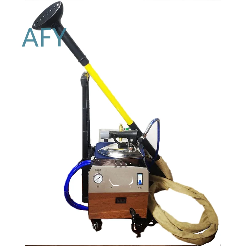 Steam Ironing Machine for Garments with Pull Rod Design Water Tank Automatic Energy Saving Boiler Iron for Curtains and