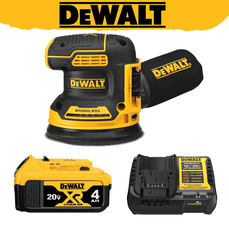 DEWALT DCW210 20V Orbital Sander Cordless Variable-Speed Polishing Woodworking Power Tool Battery Set Charger Input Voltage 220V