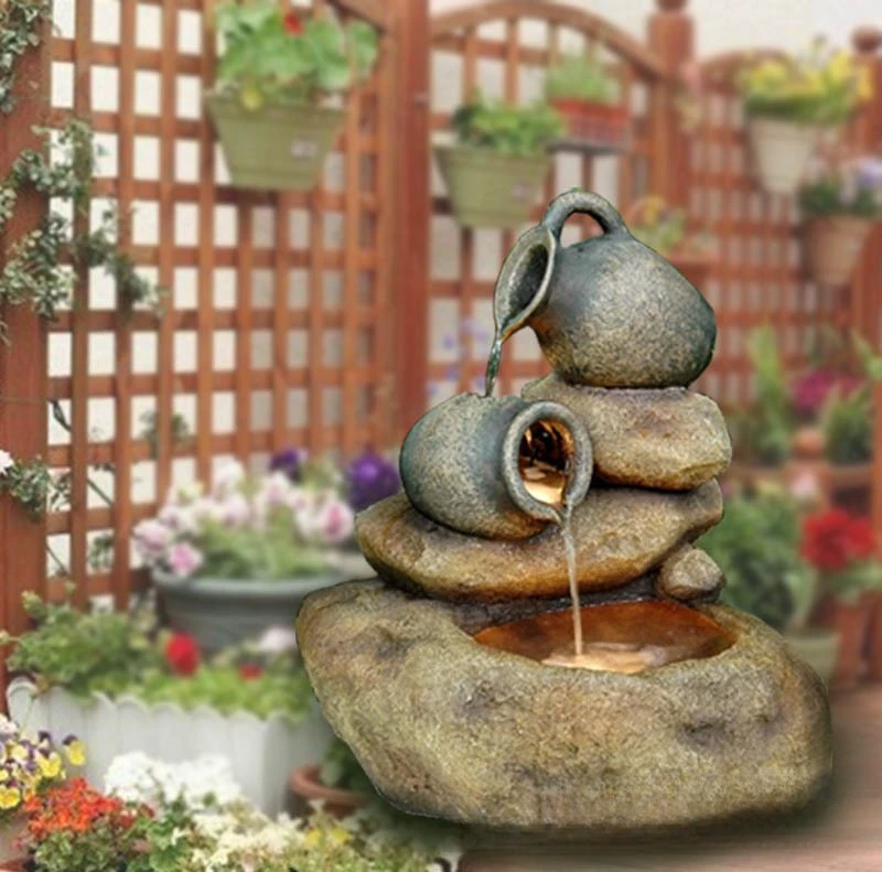 Fountain water ornament fish tank rockery water fountain garden decoration