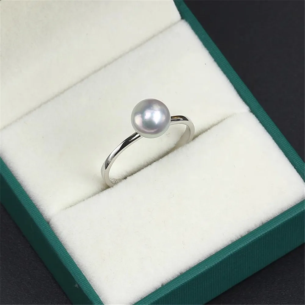 

Solid S925 Sterling Silver Pearl Ring Settings Findings & Accessories for Jewelry Making Bulk Wholesale Craft Supplies No Pearl