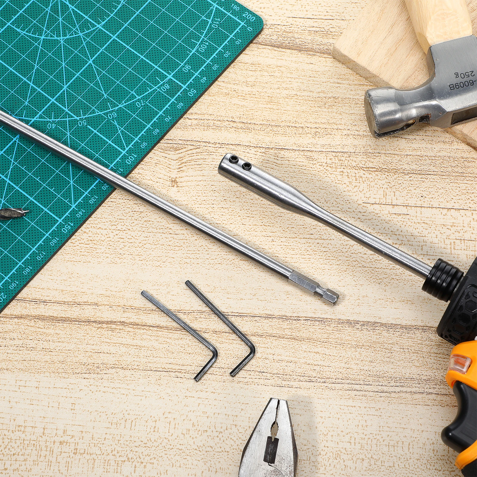 

1 set Drill Extension Drill Bit Extension 6 12 Inches High carbon Steel Wood Spade Bit Hand Tool Carpentry Accessories