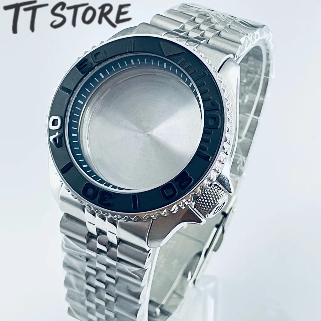 42mm Herren SKX007 Uhrengehäuse DIY Tauchmodifikation mit Mineralglas-Lünette Kompatibel mit NH34 NH35 NH36 NH38 NH70 NH72