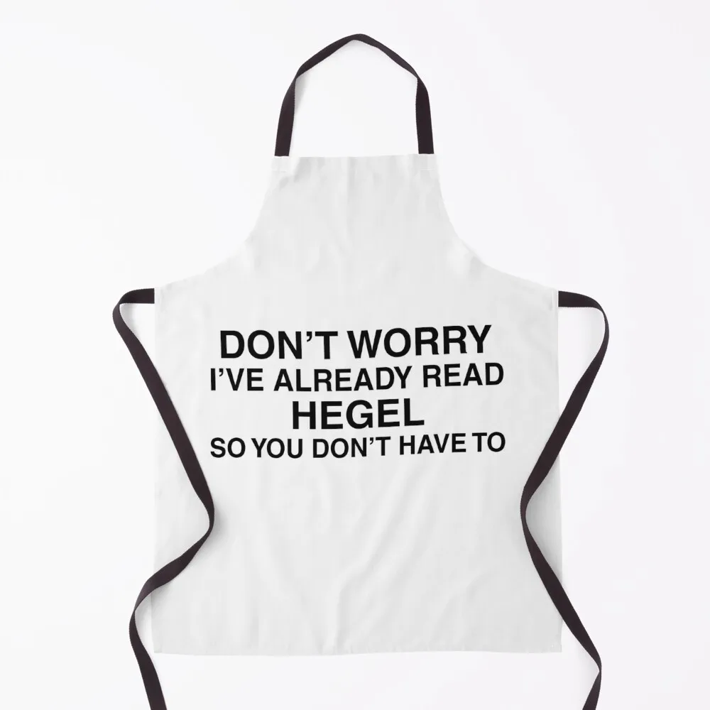 Funny Hegel Gift. Philosophy Books Reading & Philosopher Quotes Design. Apron Women's For Women Kitchen Apron