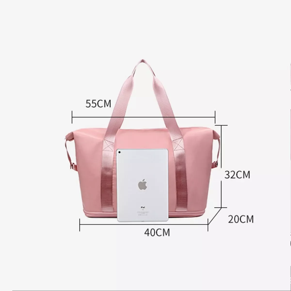 กระเป๋าเดินทางแบบพับได้พร้อมกระเป๋าเปียกและแห้งความจุขนาดใหญ่กระเป๋ากีฬาฟิตเนสความจุขนาดใหญ่ไหล่สำหรับกระเป๋าเดินทาง